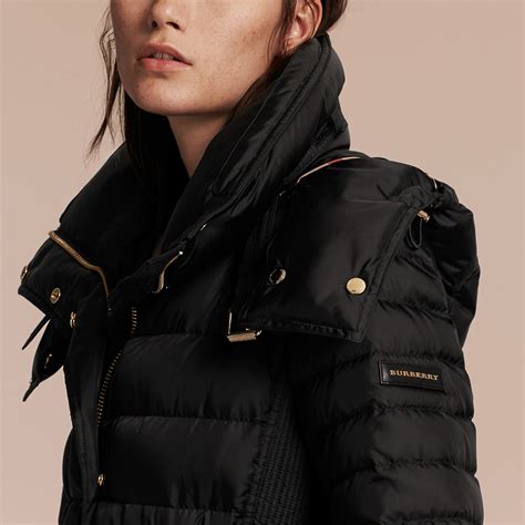 burberry down padded hooded parka|Burberry ladies car coats.